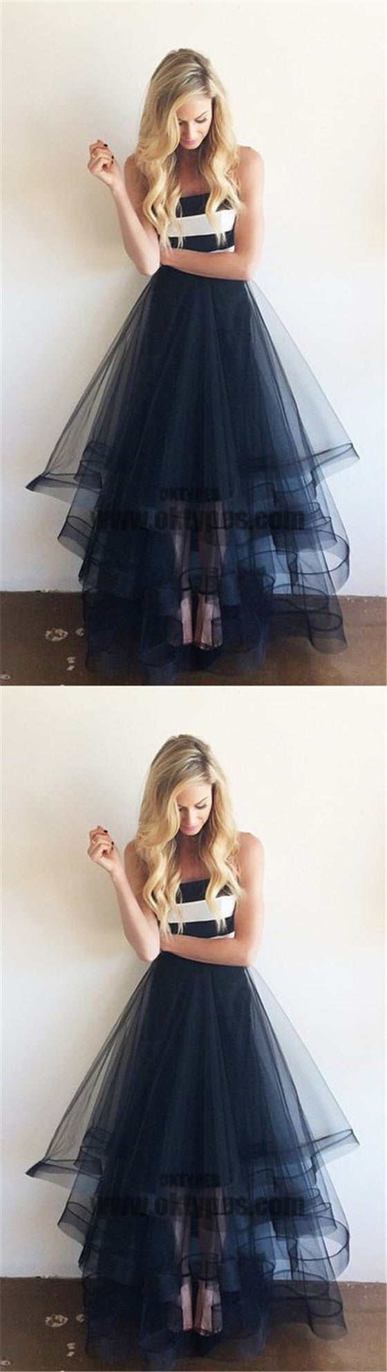 A-line Long Tulle Prom Dresses, Sweetheart Prom Dresses, Prom Dresses, TYP0452